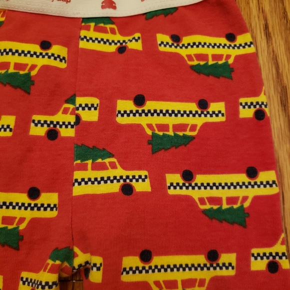 HTF Baby Gap Taxi Christmas Tree PJ Pants - Picture 3 of 4